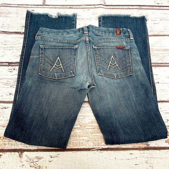 7 FOR ALL MANKIND Jeans A Pocket Sz 28 - Picture 6 of 6